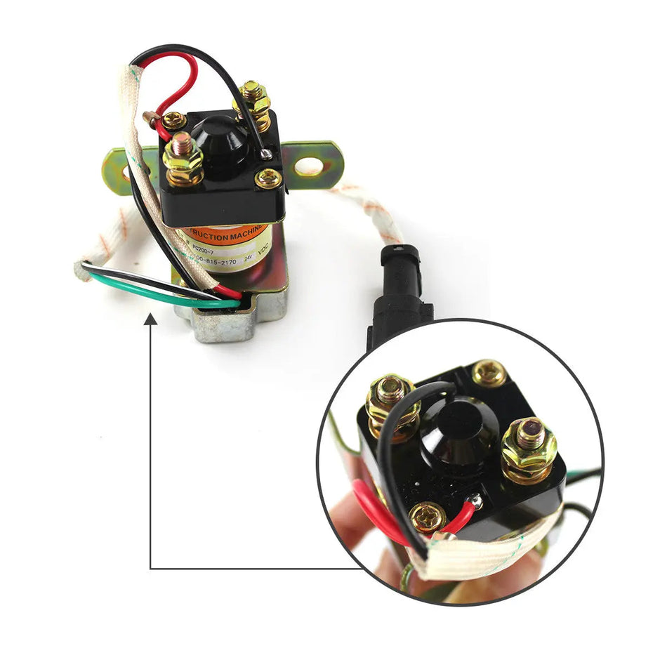 starter relay 600-815-2170 for Komatsu PC300-8 PC200-7 PC300-7 Excavator - image 2