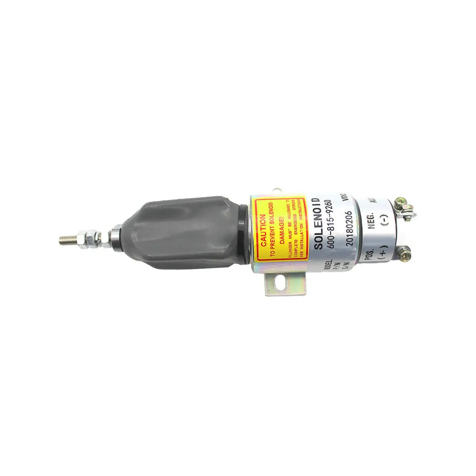 Fuel Shut Off Stop Solenoid Valve 600-815-9260 6008159260 for Komatsu PC128US-2 PC138US-2 WA100-5 WA150-5 WA320-5 WA80-3 Excavator