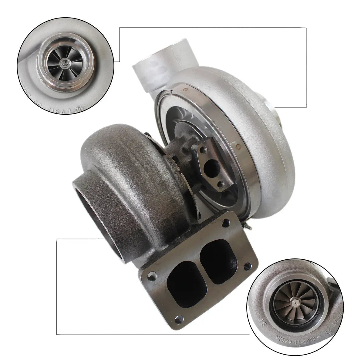 6505-52-5450 Turbocharger for Komatsu PC100-8 PC750 Excavator - image 2