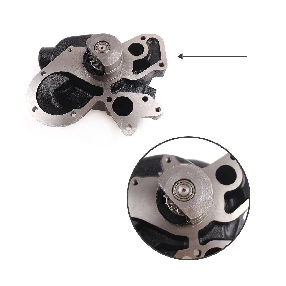 6672782 1PC Water Pump for Perkins 1004-40T - image 3