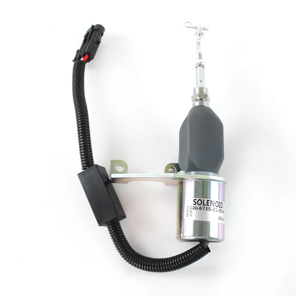 6735-81-9140 fuel shut-off solenoid for Cummins S6D102E SA6D102E Engine