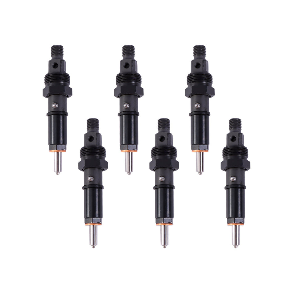 6-Pack Fuel Injector 0432131753 389-7596 Compatible with Dodge Cummins 6BTA 5.9L 350HP