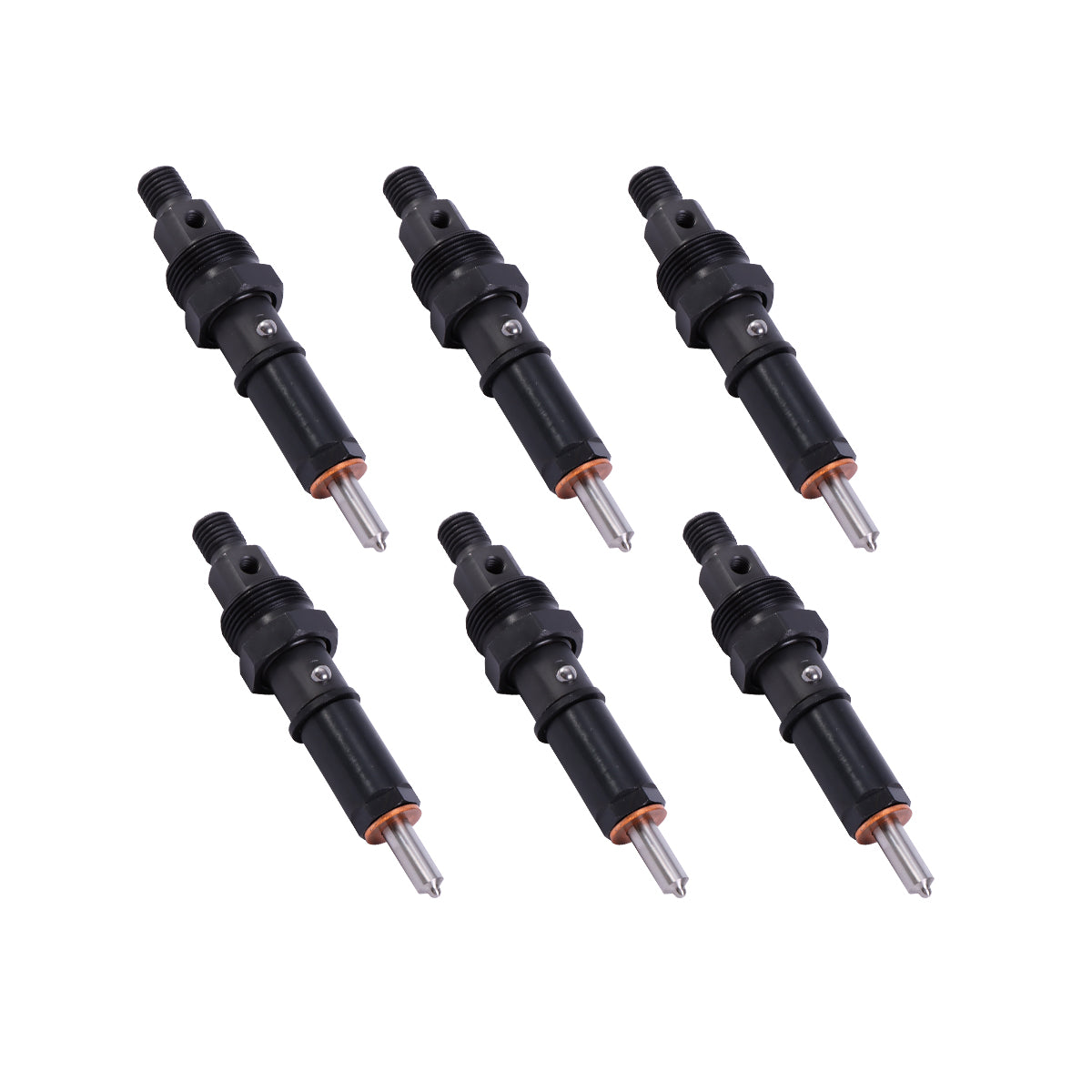 6-Pack Fuel Injector 0432131753 389-7596 Compatible with Dodge Cummins 6BTA 5.9L 350HP