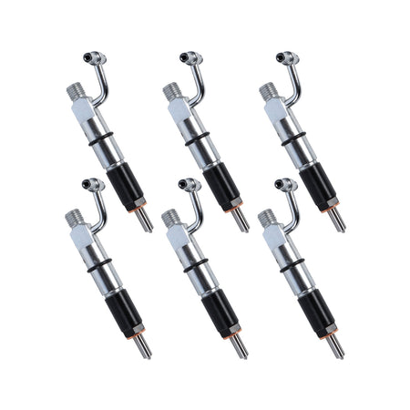 6-Pack Fuel Injector 128-3293 1283293 Compatible with Caterpillar CAT D5C D5G 939C 315B 315A Engine