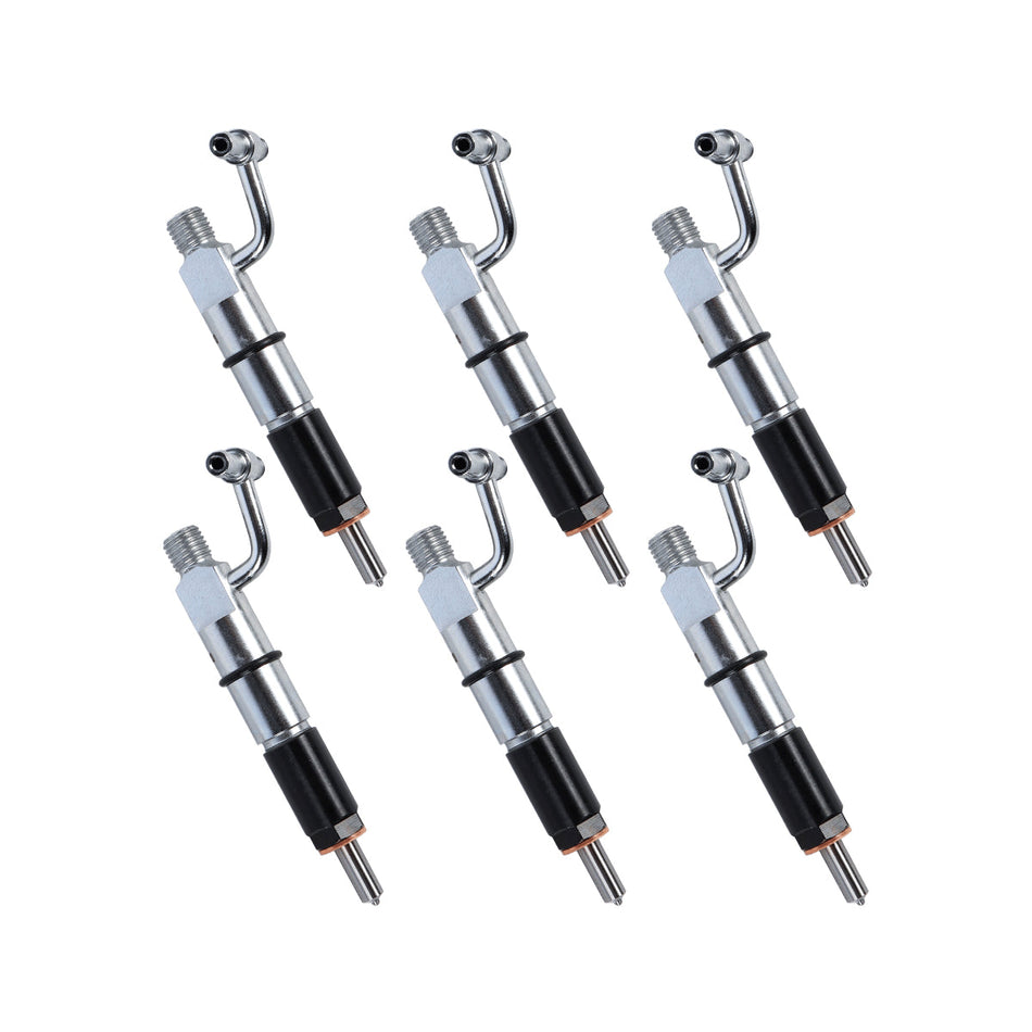 6-Pack Fuel Injector 128-3293 1283293 Compatible with Caterpillar CAT D5C D5G 939C 315B 315A Engine