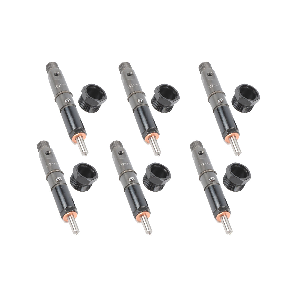 6-Pack Fuel Injector 4025334 Compatible with Cummins 4B3.9 6B5.9 Engine