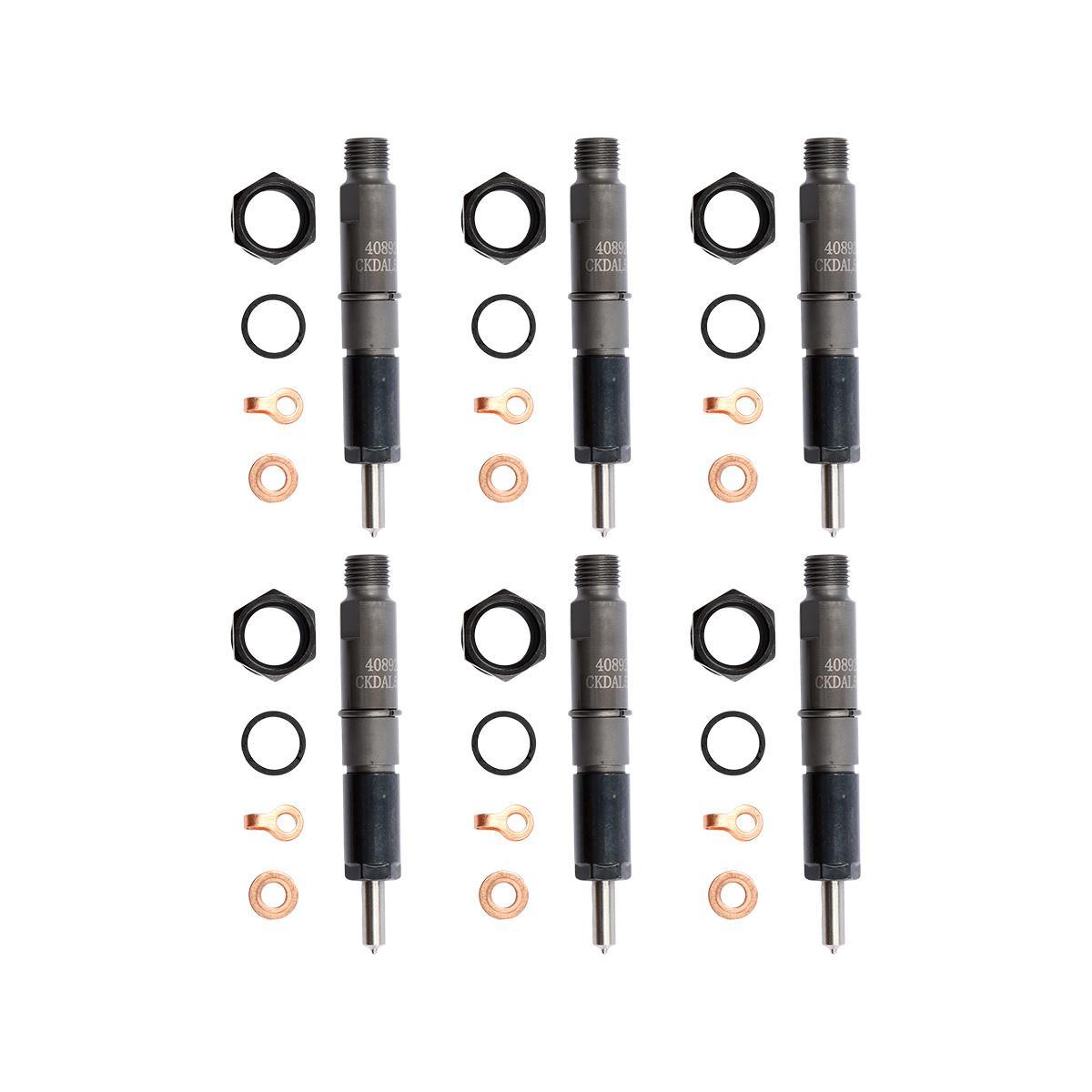 6-Pack Fuel Injector 4089270RX Compatible with Cummins 5.9L B Engine 6BT ISB QSB Series