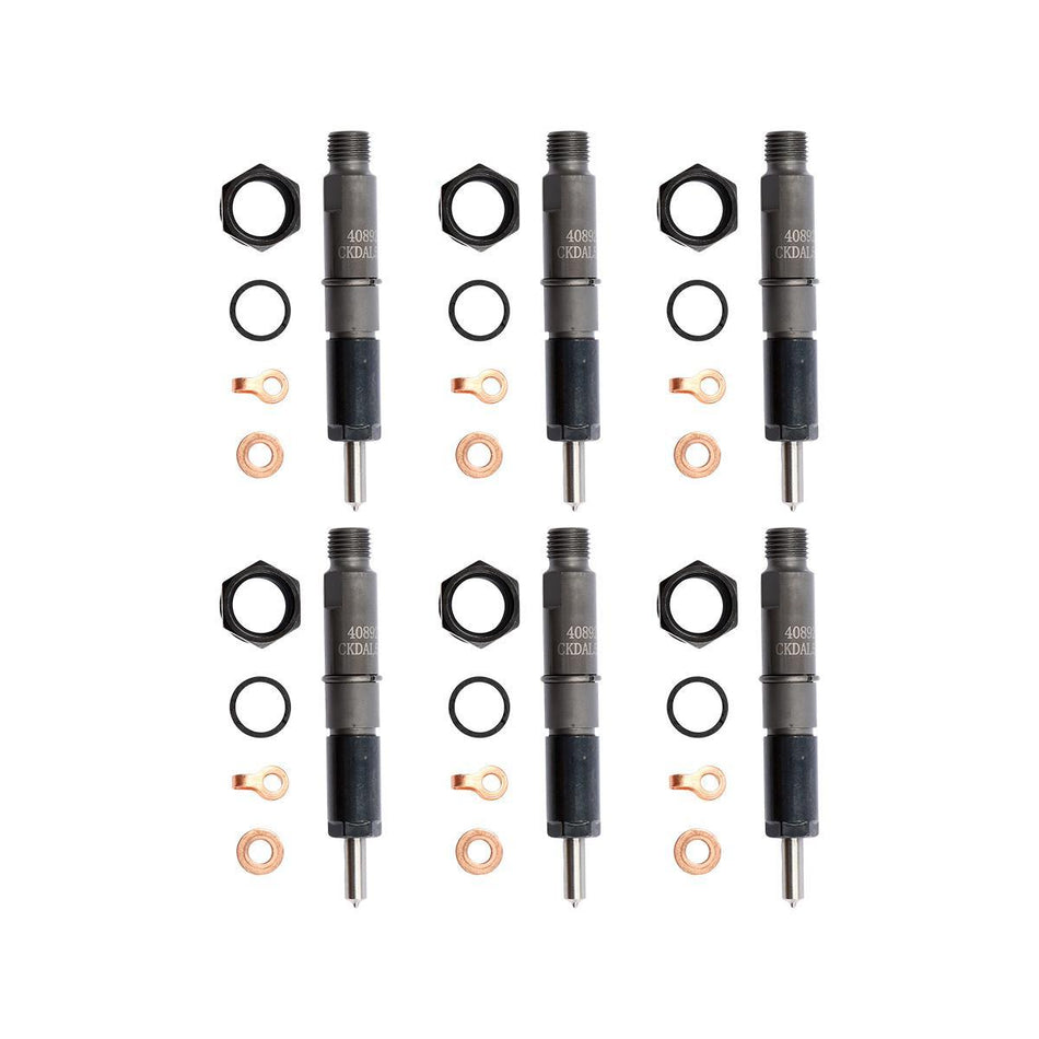 6-Pack Fuel Injector 4089270RX Compatible with Cummins 5.9L B Engine 6BT ISB QSB Series