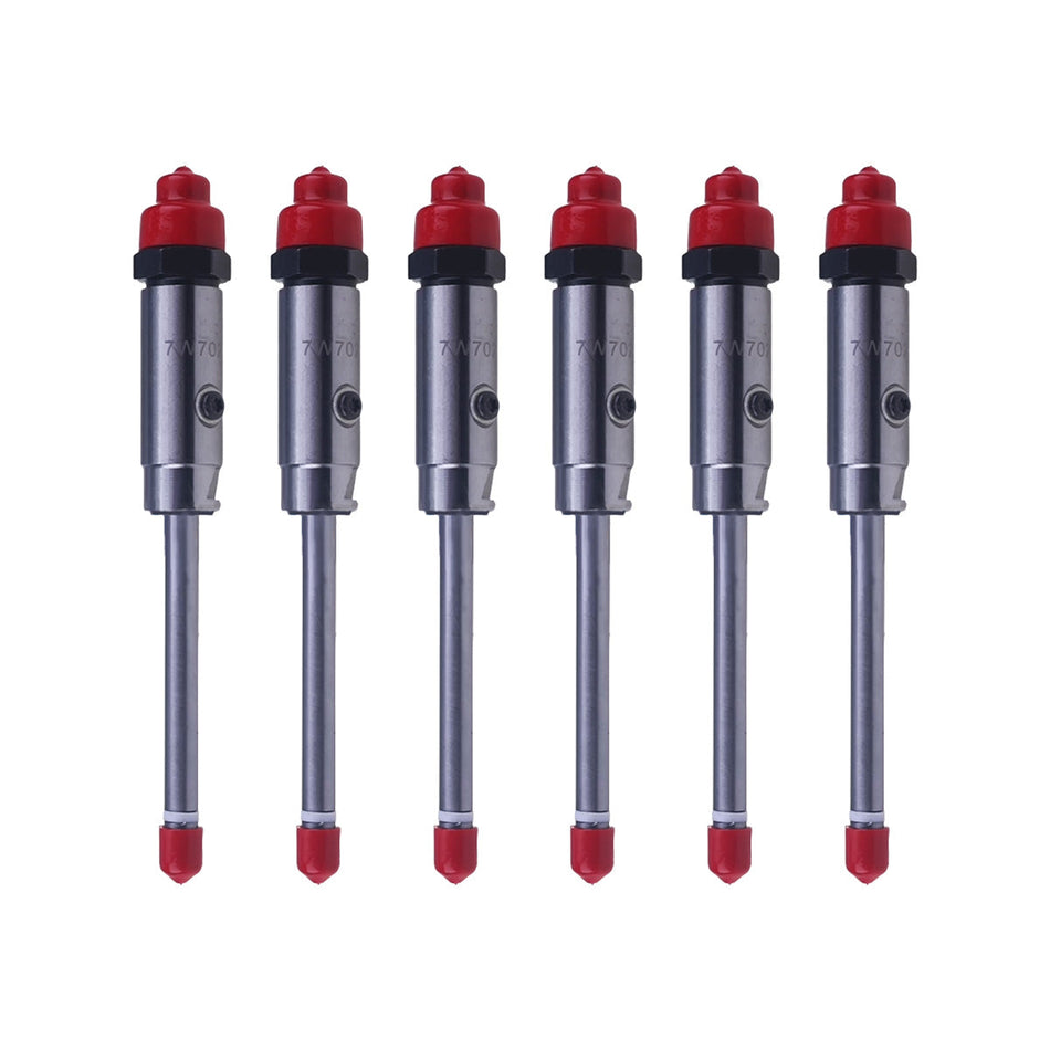 6-Pack Fuel Injector Nozzle 7W7026 Compatible with Caterpillar CAT Engine 3406B 3412 Tractor D9R D9 GC