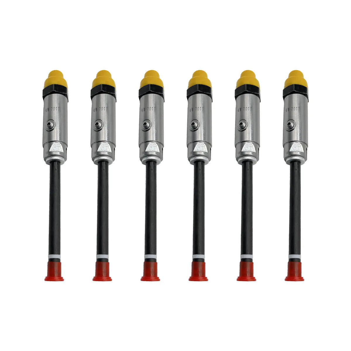 6-Pack Fuel Injector Pencil Nozzle 4W7017 4W-7017 Compatible with CAT Caterpillar 3306 3406 3406B 3406C 3412