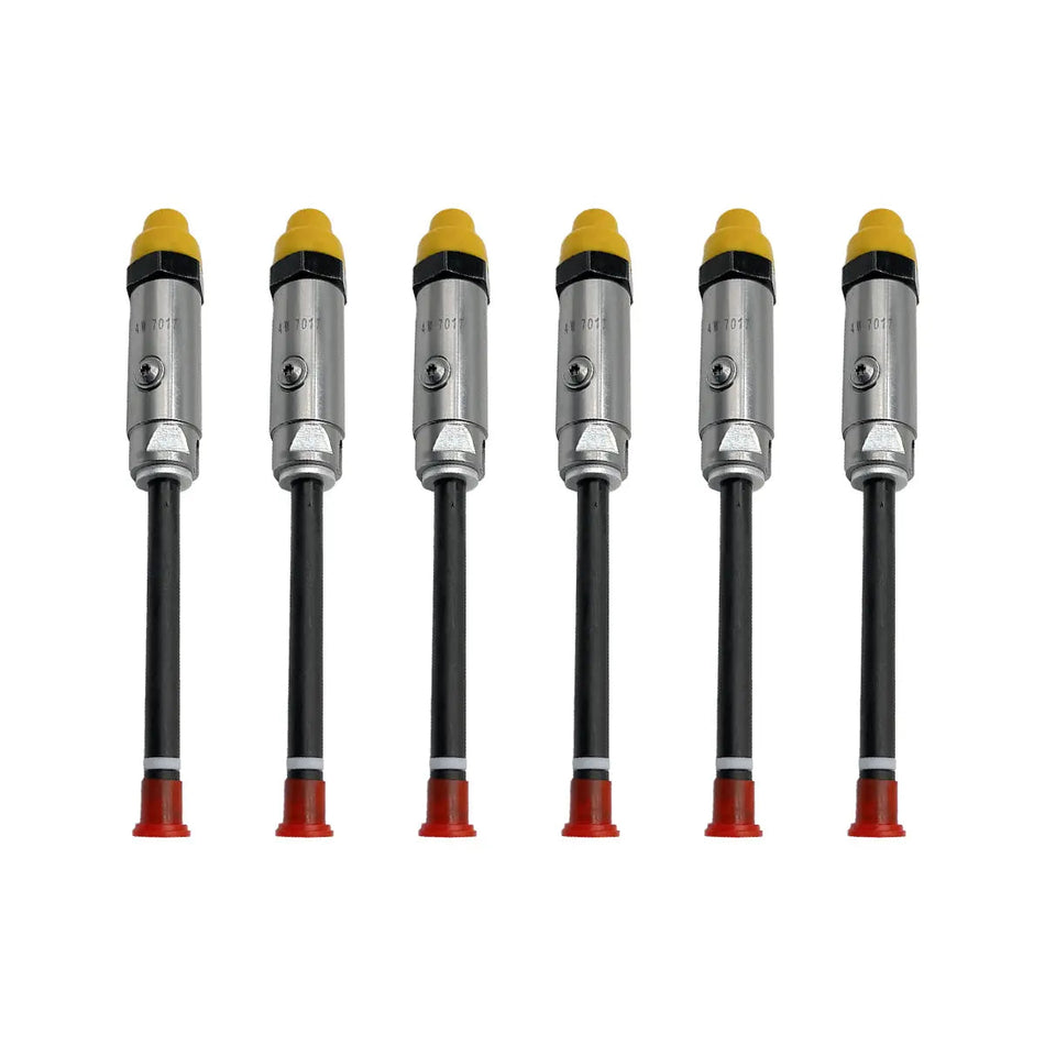 6-Pack Fuel Injector Pencil Nozzle 4W7017 4W-7017 Compatible with CAT Caterpillar 3306 3406 3406B 3406C 3412