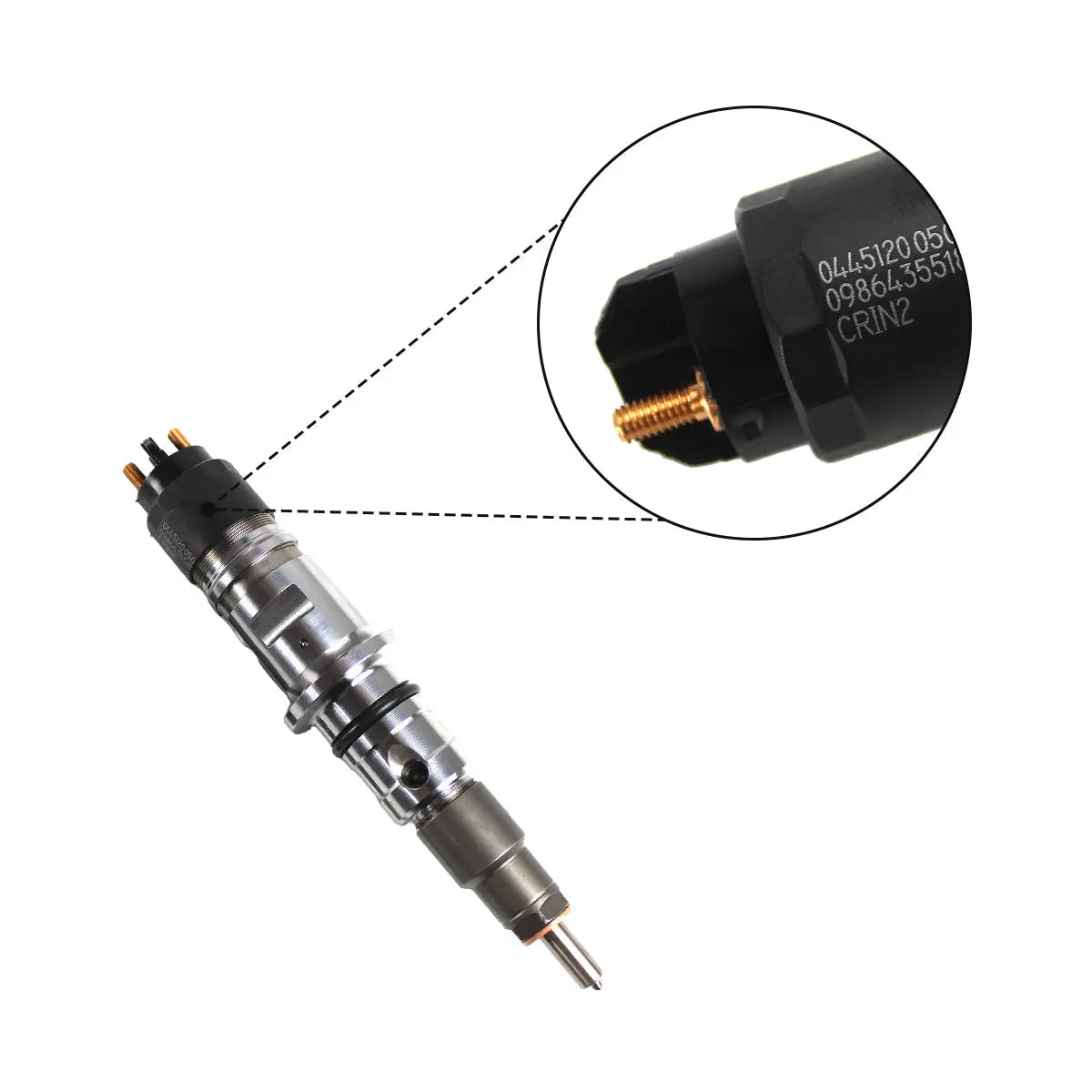 6-Pack Diesel Fuel Injector with Tube 0445120050 Compatible with Dodge Ram 2500 3500 Cummins 6.7L 2007-2012