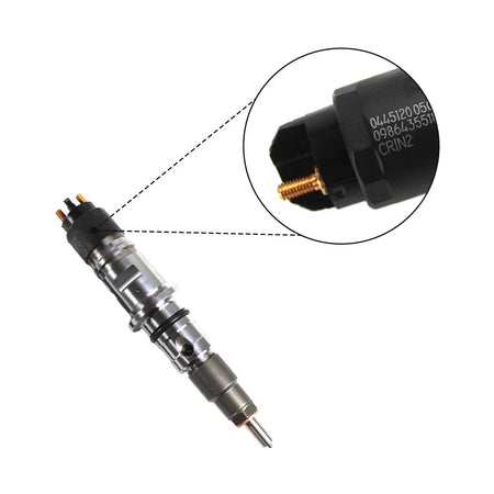 6-Pack Diesel Fuel Injector with Tube 0445120050 Compatible with Dodge Ram 2500 3500 Cummins 6.7L 2007-2012