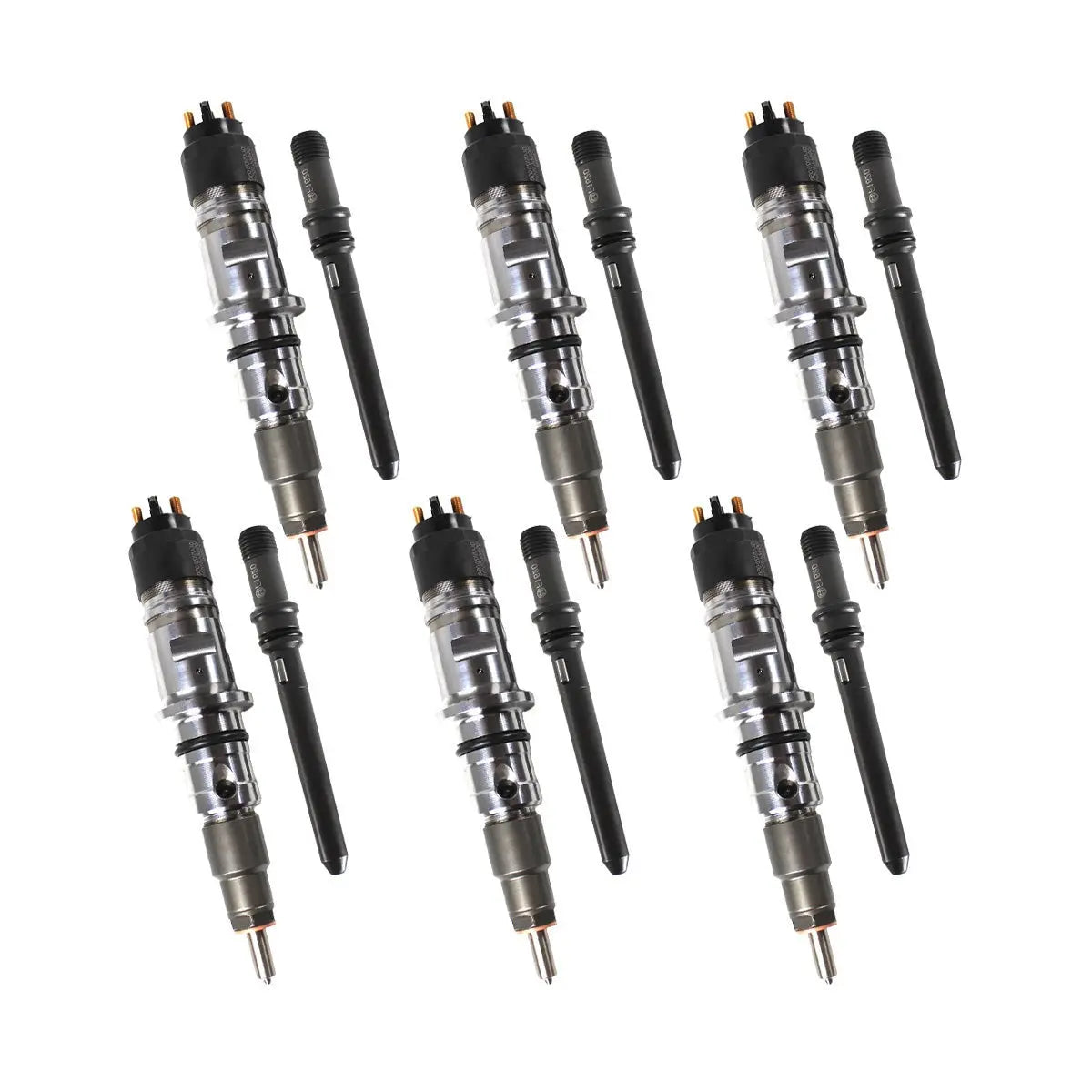 6-Pack Diesel Fuel Injector with Tube 0445120050 Compatible with Dodge Ram 2500 3500 Cummins 6.7L 2007-2012