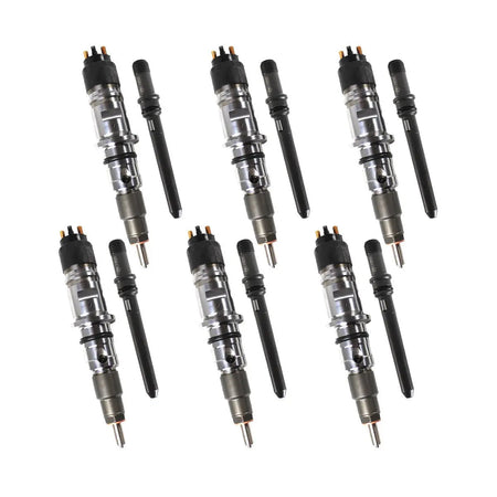 6-Pack Diesel Fuel Injector with Tube 0445120050 Compatible with Dodge Ram 2500 3500 Cummins 6.7L 2007-2012