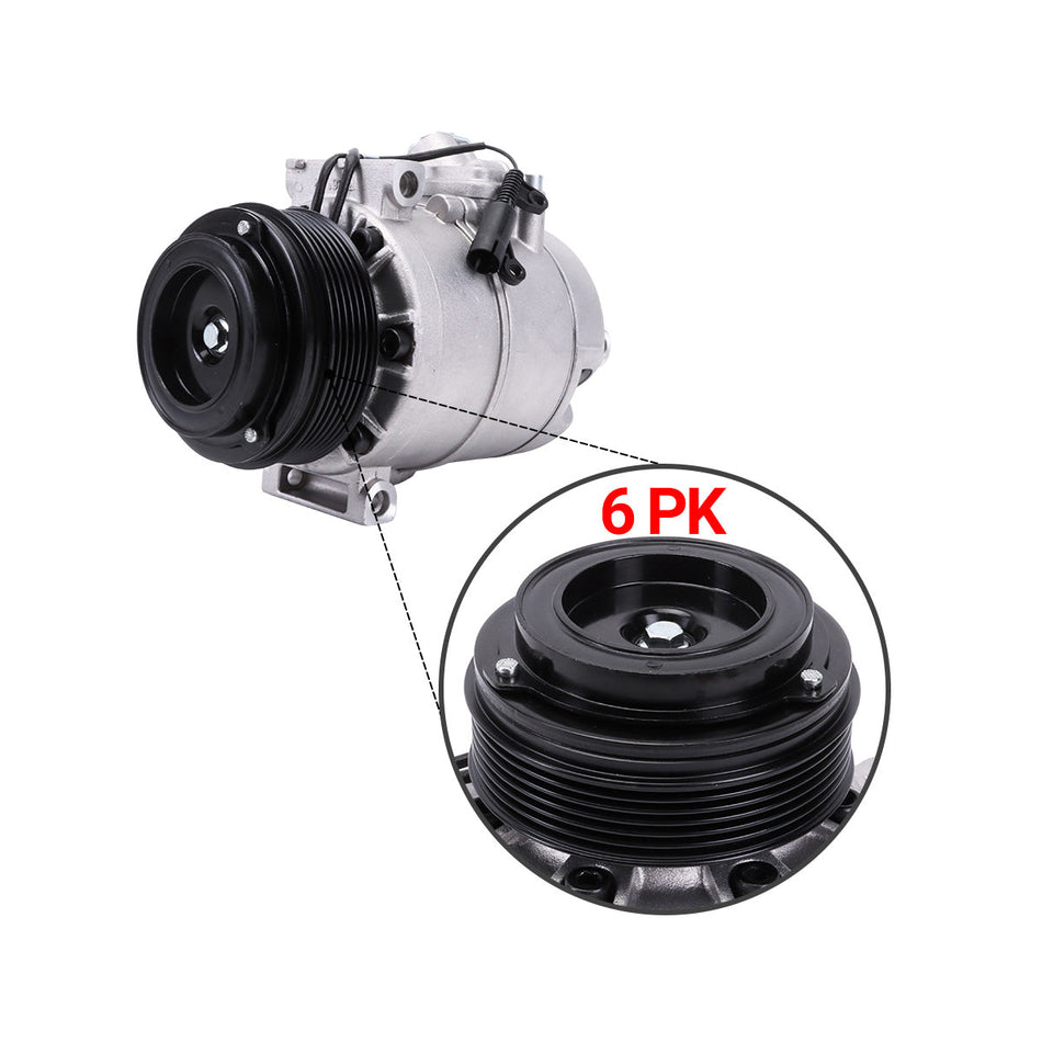 64509182797 A/C Compressor 6PK 12V for BMW X3 - image 2