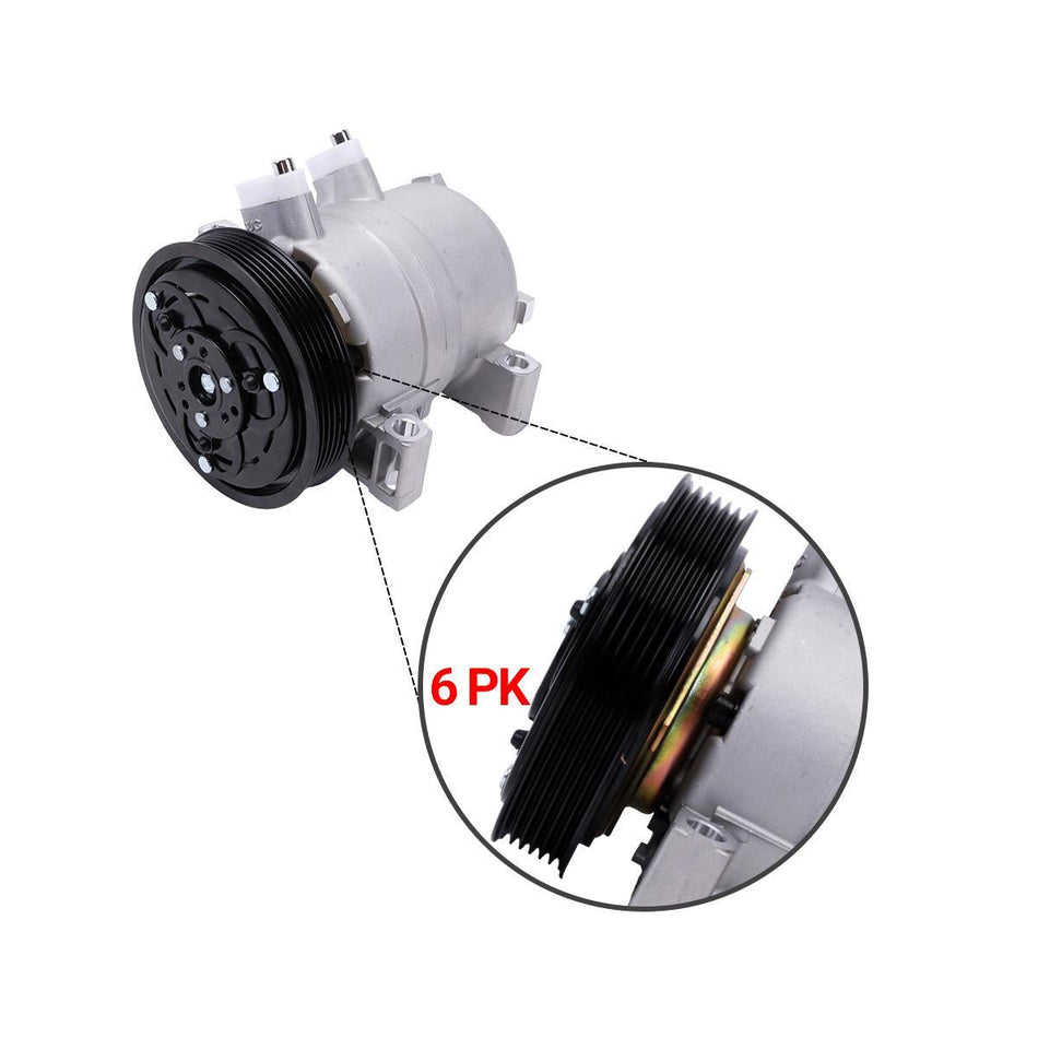 506021-7071 A/C Compressor 6PK 12V for Nissan Sunny - image 2