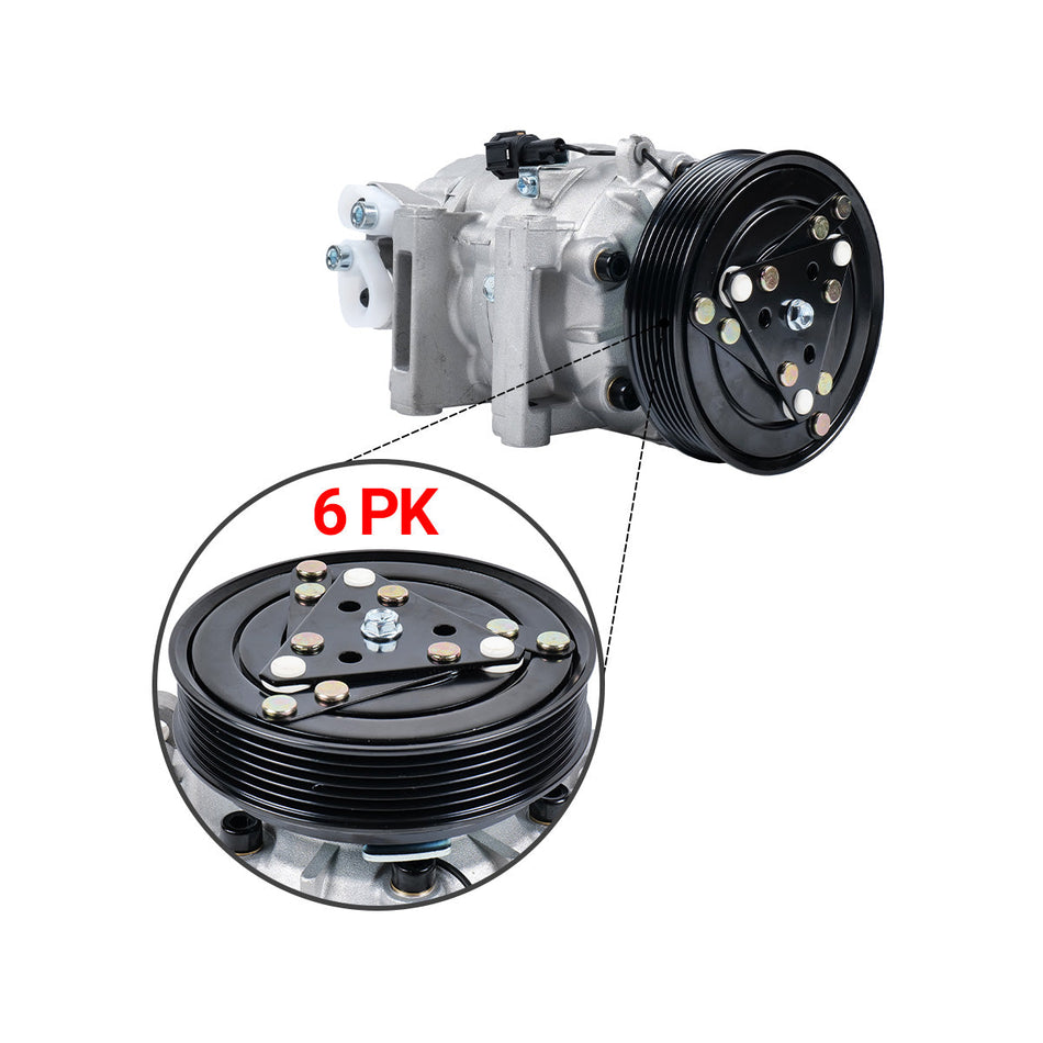 A/C Compressor 92600-AU000 6PK 12V for Nissan X-Trail T30 - image 2