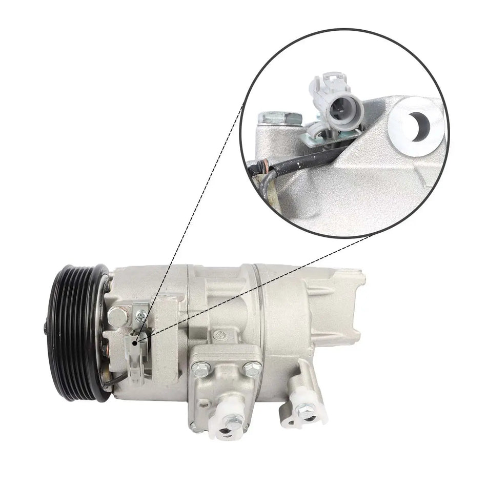 95200-76KA0 6PK 12V A/C Compressor for 2009-2013 Suzuki Grand Vitara Kizashi - image 2