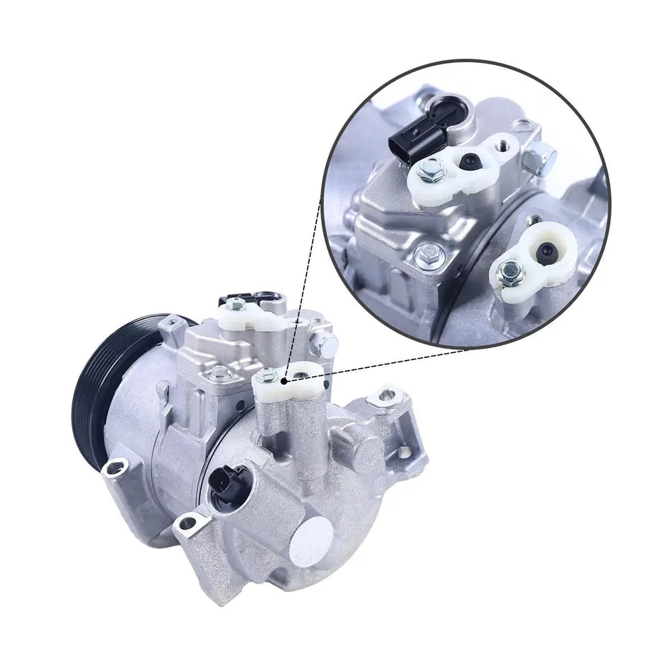 447260-3373 A/C Compressor 6PK 12V for Toyota Corolla 1.8L - image 2