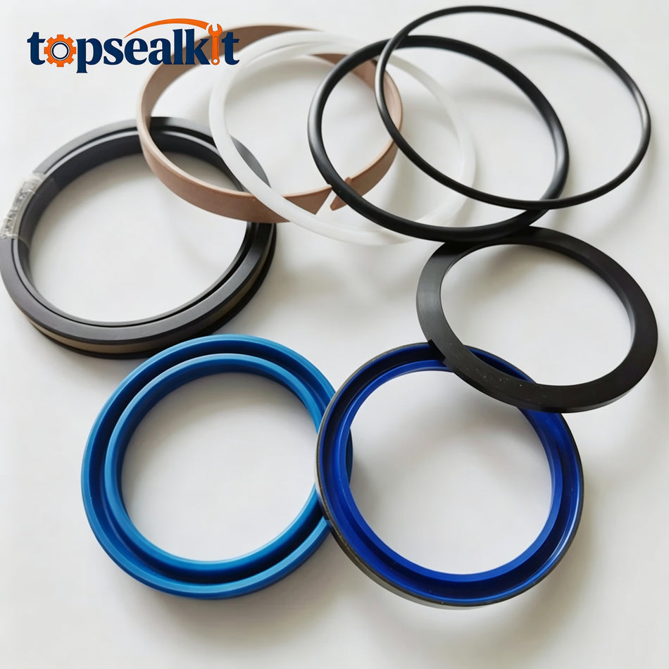 Hydraulic Cylinder Seal Kit Compatible with Komatsu WB150-2 Backhoe Loader - Bucket Cylinder Rebuild Repair Kit Replace OEM 878000492