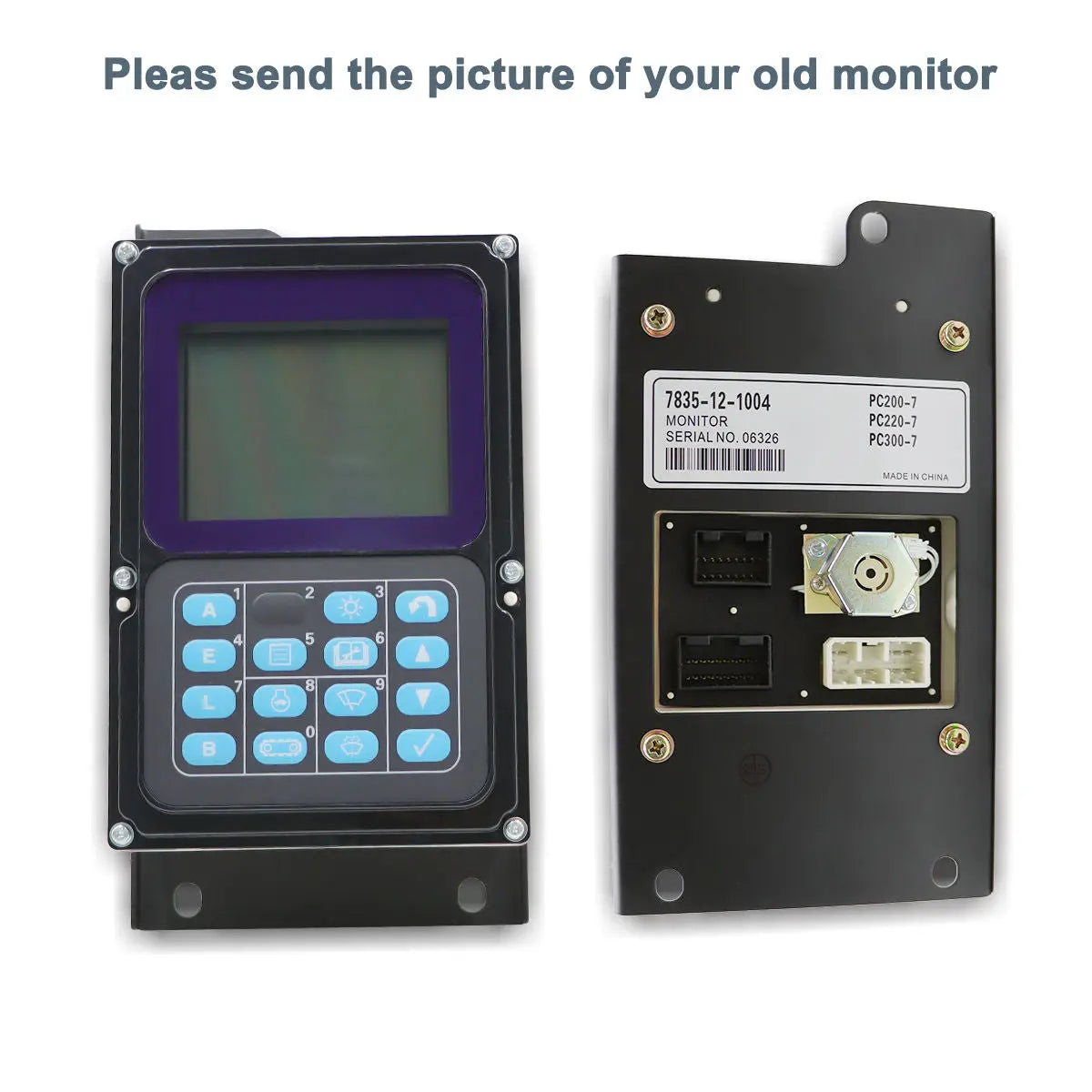 Topsealkit 7835-12-1004 monitor display panel, for Komatsu PC200-7 PC210-7 PC220-7 PC340-7 Excavator - image 4