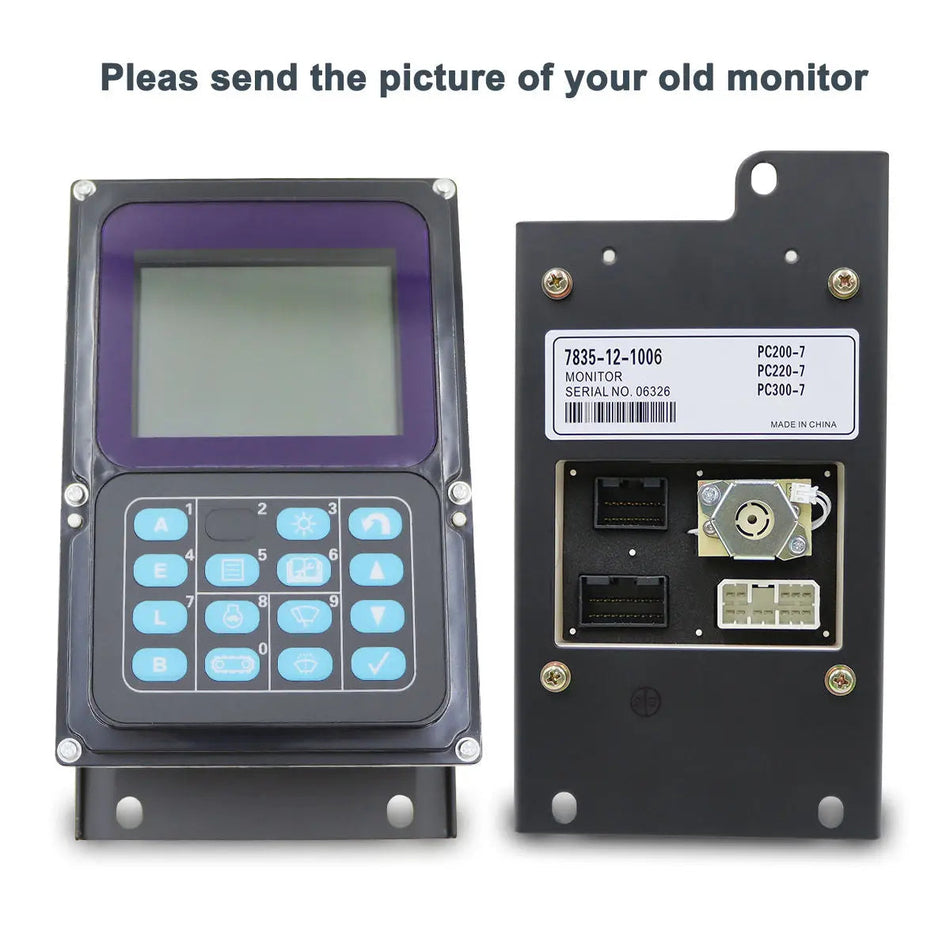 Topsealkit 7835-12-1006 monitor display panel, for Komatsu PC160-7 PC180-7 PC180NLC-7 Excavator - image 2