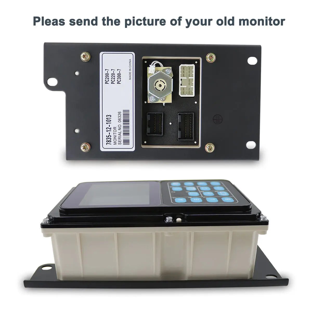Topsealkit 7835-12-1014 monitor display panel, for Komatsu PC200-7 PC220-7 PC228US-3 Excavator - image 3