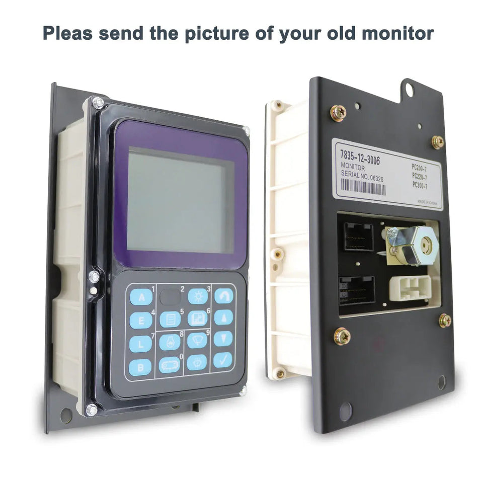 7835-12-3006 monitor display panel for Komatsu Excavator PC360-7 PC360LC-7 - image 2