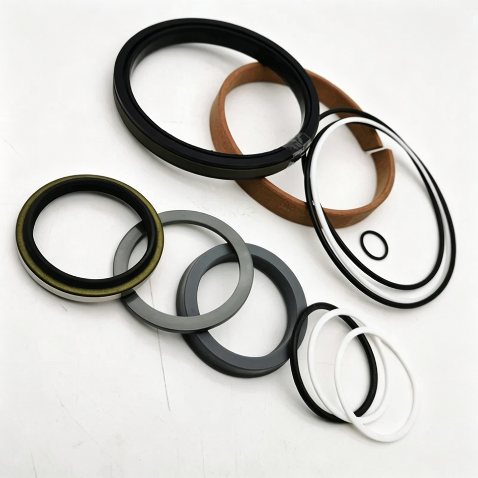 Kit de sellos para cilindro hidráulico compatible con retroexcavadora Komatsu WB140-2 - Kit de reparación y reconstrucción de cilindro de giro de pluma, reemplaza OEM 707-98-33500 7079833500 707-02-11510 7070211510