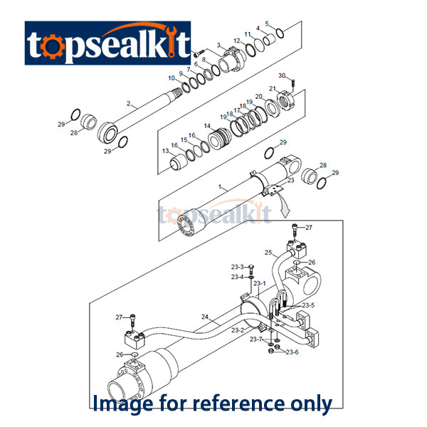 31Y115705 Hydraulic Cylinder Seal Kit For Hyundai R420LC