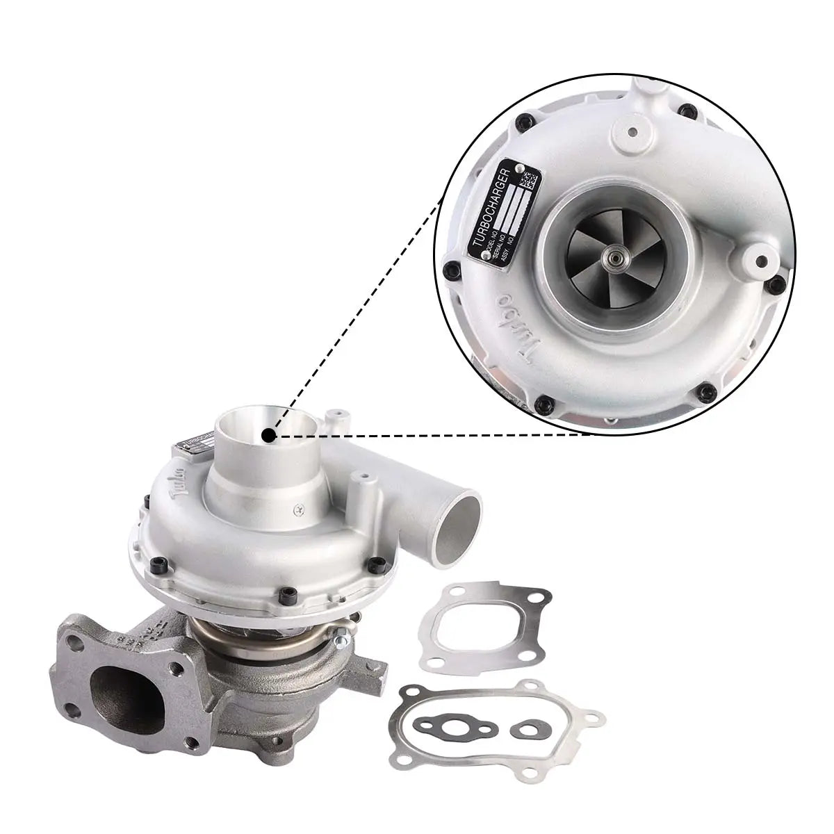 8973628390 4HK1 Turbocharger Turbo for Hitachi ZX230 ZX200 ZX210 - image 2