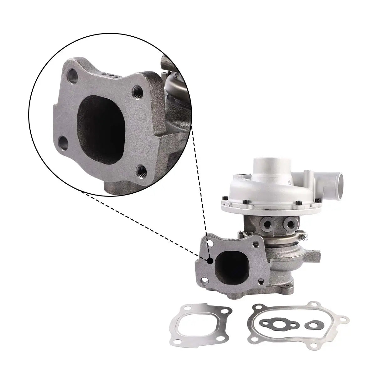 8973628390 4HK1 Turbocharger Turbo for Hitachi ZX230 ZX200 ZX210 - image 3