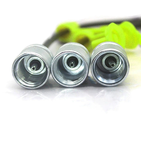 3-Gauge Hydraulic Pressure Test Kit 25/40/60 MPa with 11 Couplings and Silver Al - image 4