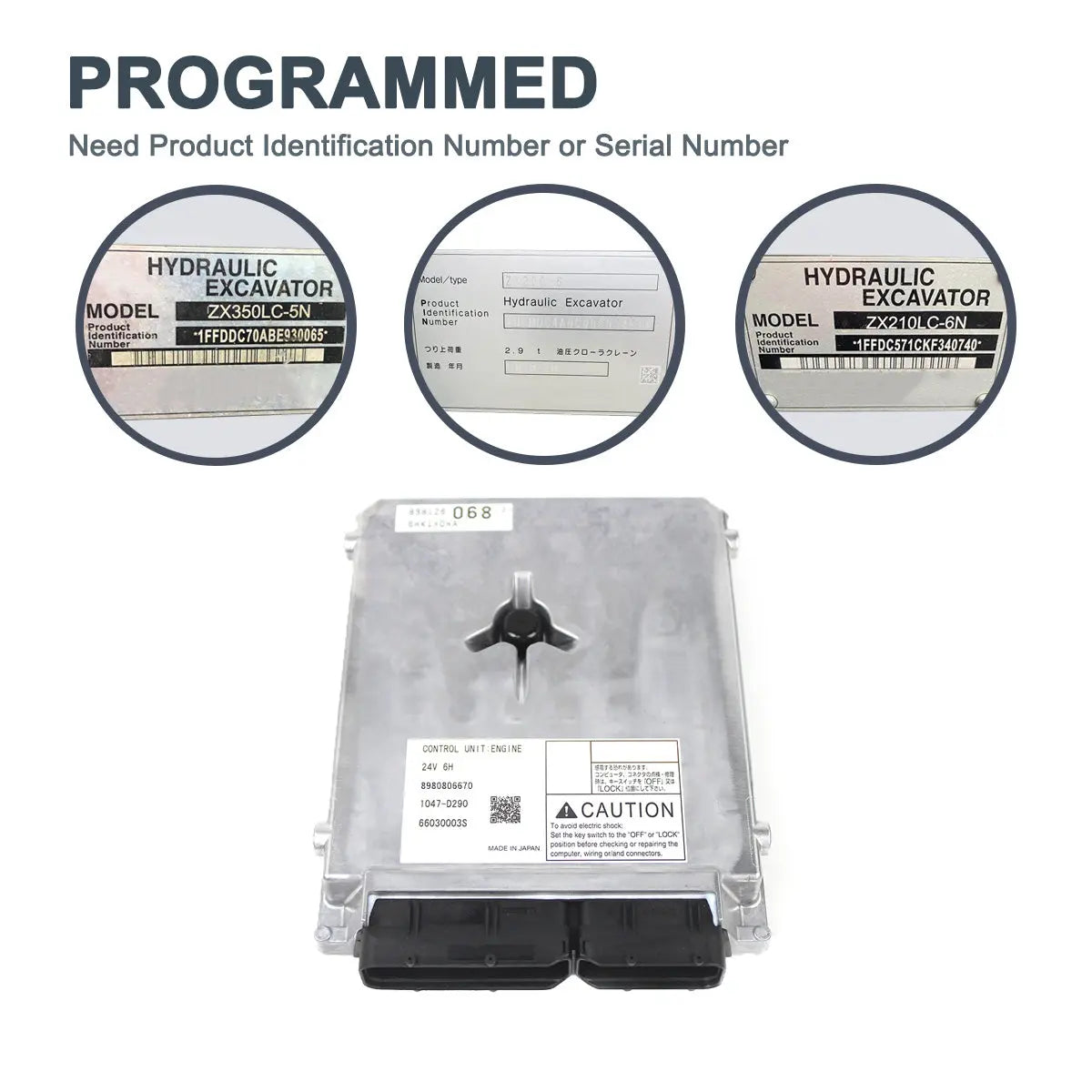 8980806670 engine controller for Hitachi ZX270-3 ZX280-3 - image 3