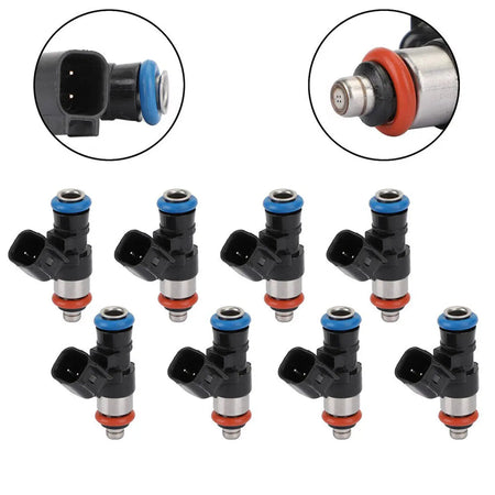 8-Pack Fuel Injector 12576341 0280158051 Compatible with Chevrolet Corvette LS3 LS7 Camaro SS