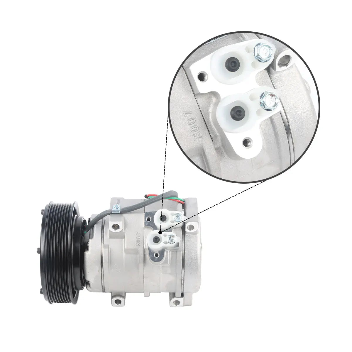 A/C Compressor 305-0325 8PK 24V for Caterpillar Excavator 324D - image 3
