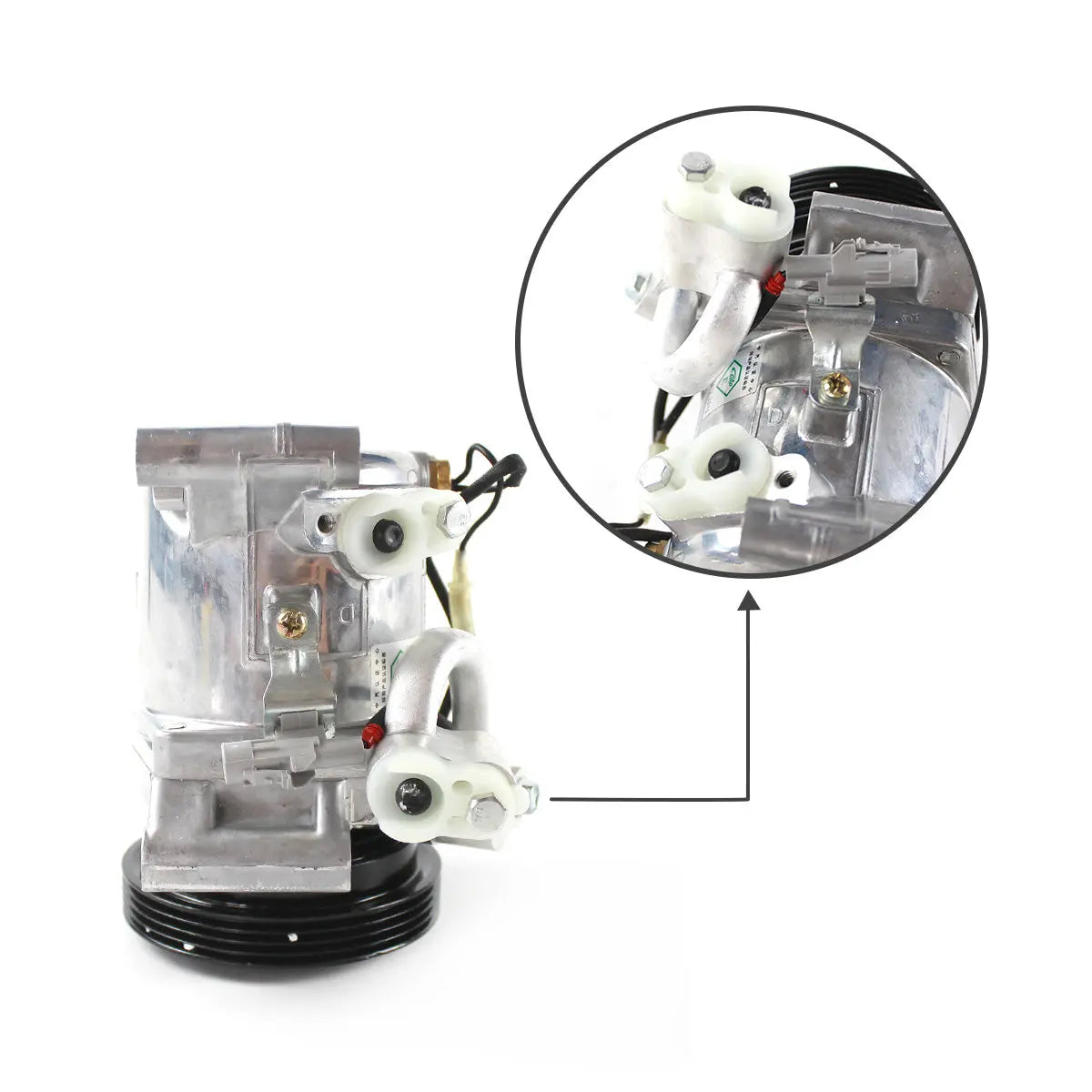 95200-63JA0 4PK A/C Compressor SV08A for Suzuki Swift III SX4 - image 4