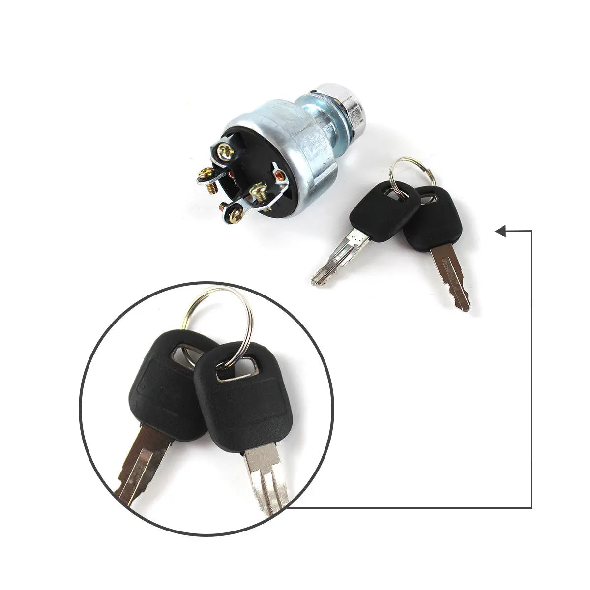 ignition switch 9G-7641 for Caterpillar E320C D250E D300E Excavator - image 4