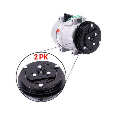 11Q6-90040 1PK 24V A/C Compressor for Hyundai Excavator HW140 HW160 - image 2