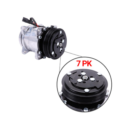 7023585 5PK 12V A/C Compressor for Bobcat S550 S590 S595 S630 S650 Loader - image 2