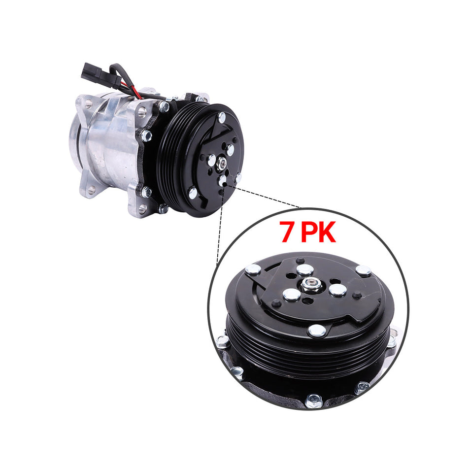 7023585 5PK 12V A/C Compressor for Bobcat S550 S590 S595 S630 S650 Loader - image 2