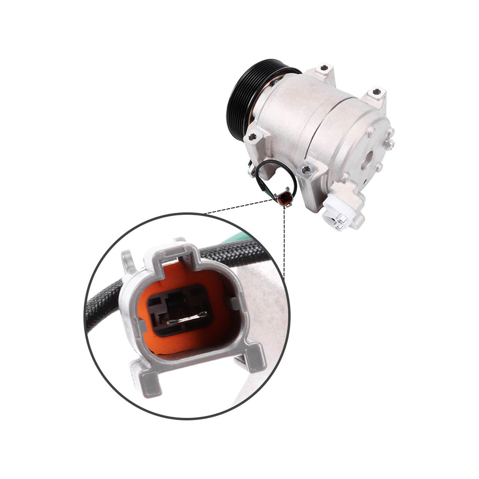FYA00003547 A/C Compressor 8PK 24V for John Deere 130G 160GLC 180GLC Excavator - image 2