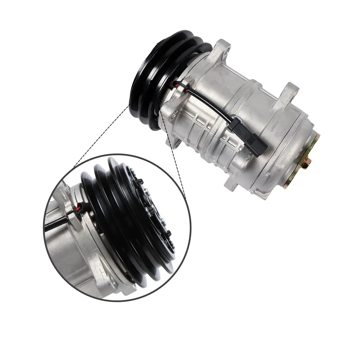 276-9875 12V A/C Compressor for Caterpillar 287C 277C 297C 239D 262C 226D 232D - image 4