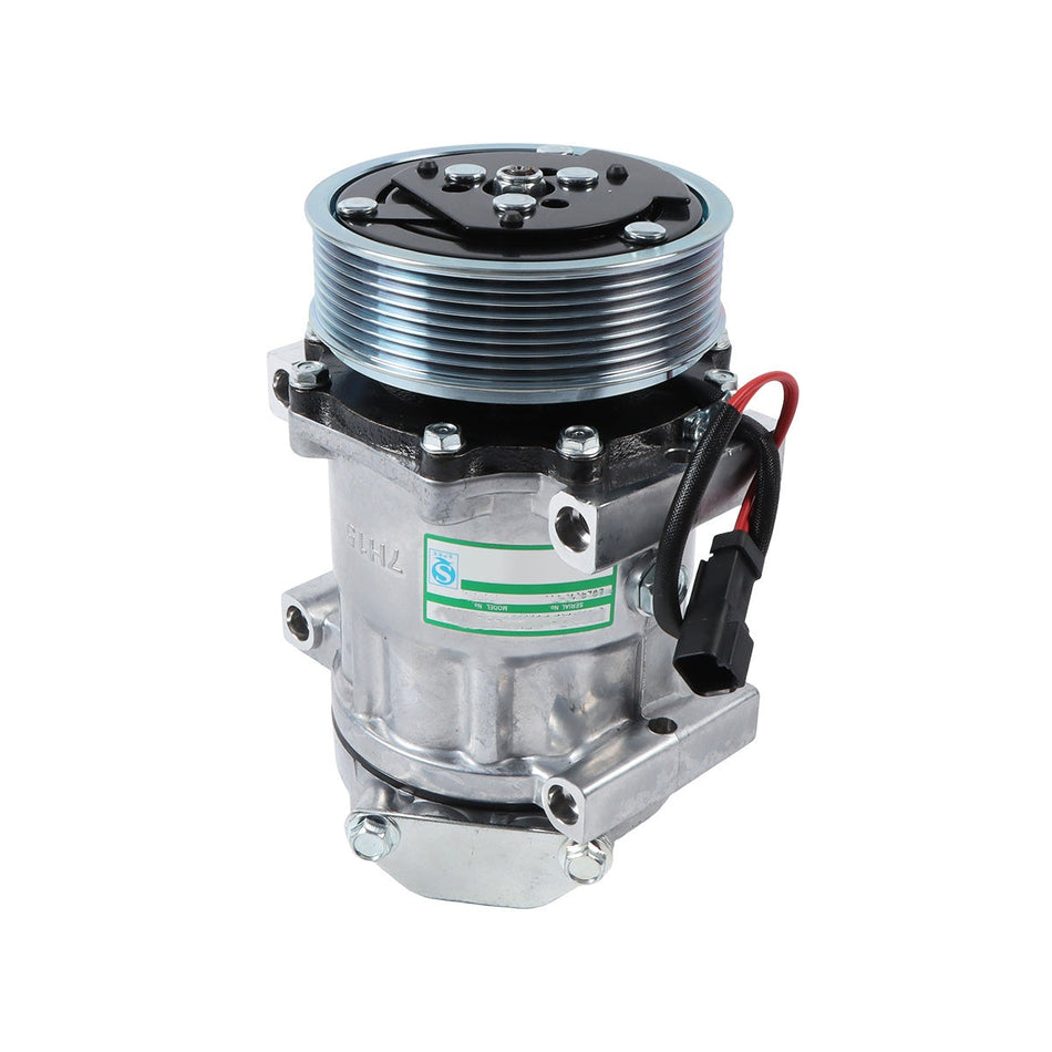 A/C Compressor 32008562 8PK 12V for JCB Backhoe Loader 1CX 2CX 3CX 4CX 2CXS