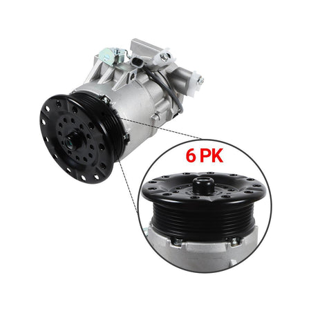 447260-2331 A/C Compressor 6PK for Toyota Auris 1.4 YARIS Corolla VITZ 1.0 1.3 1.4 - image 2