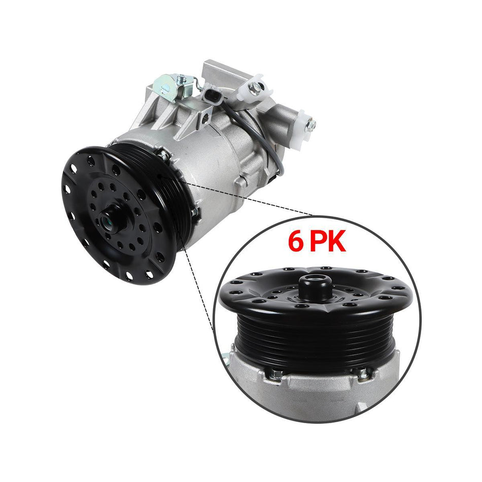 447260-2331 A/C Compressor 6PK for Toyota Auris 1.4 YARIS Corolla VITZ 1.0 1.3 1.4 - image 2