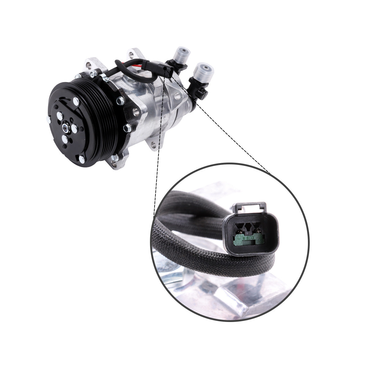 A/C Compressor 7279628 6PK 12V for Bobcat Skid Steer Loader A770 L750 S650 - image 3