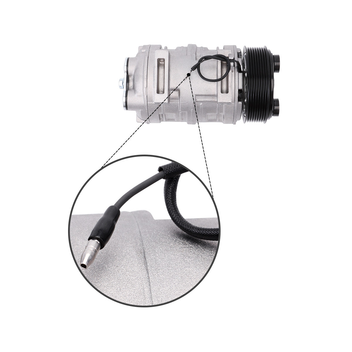 435-56282 A/C Compressor 8PK 12V for Shuttle Bus Va Transair Carrier Systems - image 3