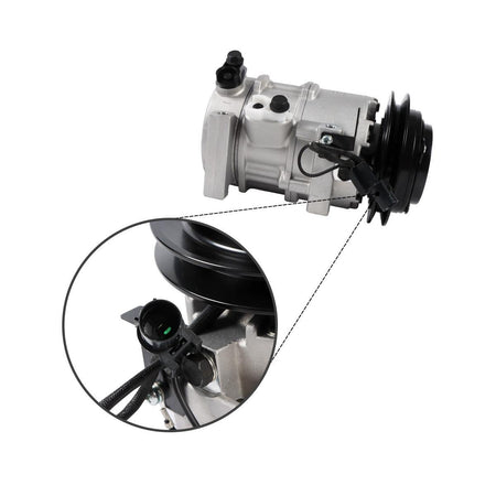 TE16-0023A A/C Compressor 1PK 12V for Kioti Tractor - image 4